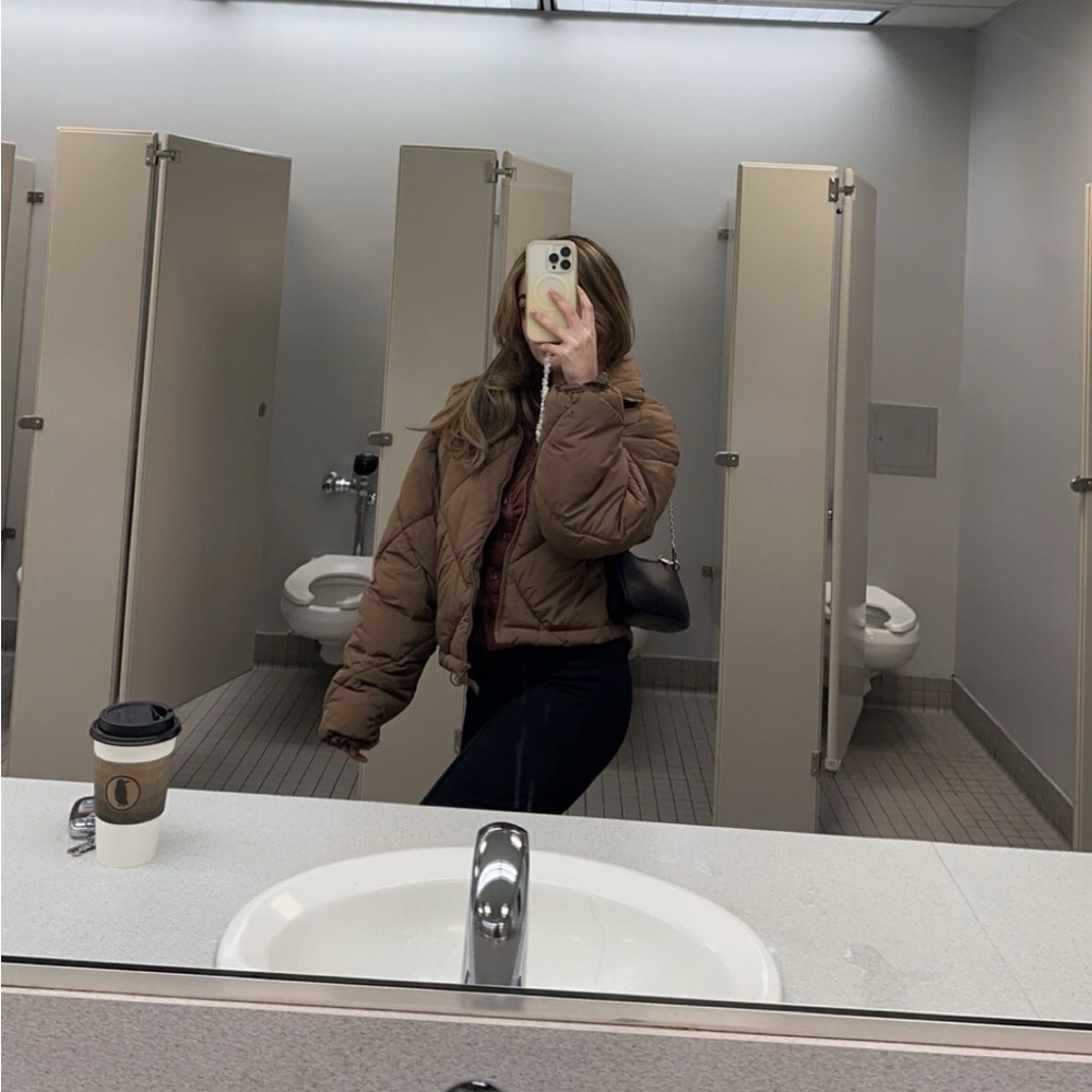 Brown Puffer Jacket - image 2